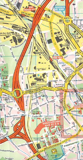Stadtplanausschnitt